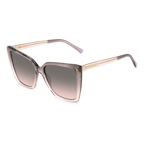 Jimmy Choo LESSIE S KON FF Nude Glitter Sunglasses Woman