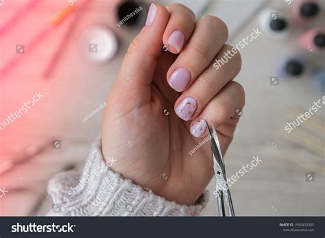 Modern Female Nude Design Manicure Nail Stock Photo Shutterstock