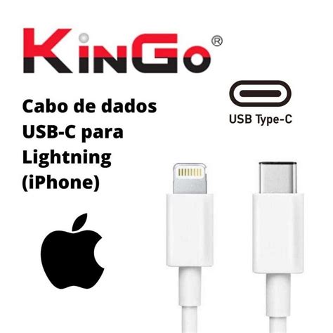 Cabo De Dados USB C Para Lightning IPhone Original Kingo PD 20w