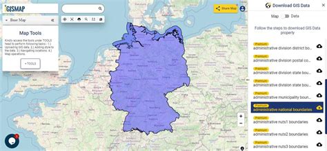 Download Germany Administrative Boundary Shapefiles States Districts