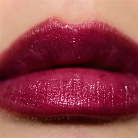 MAC Succumb to Plum Lustreglass Sheer-Shine Lipstick Review & Swatches