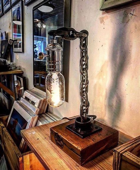 Edison Bulb Desk Lamp Industrial Lighting Rustic Farmhouse Etsy