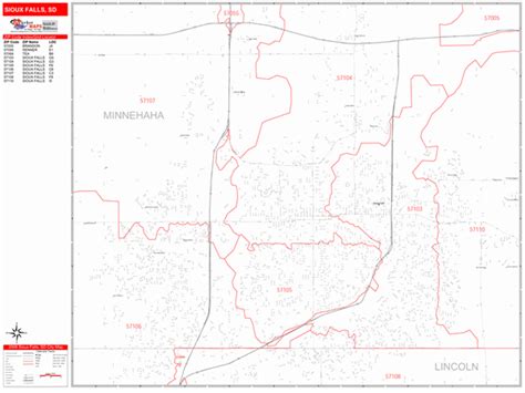 Sioux Falls Zip Code Map - Maps For You