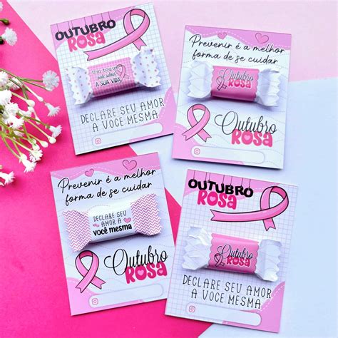 Balinha Card Outubro Rosa Mimos Para Clientes Elo