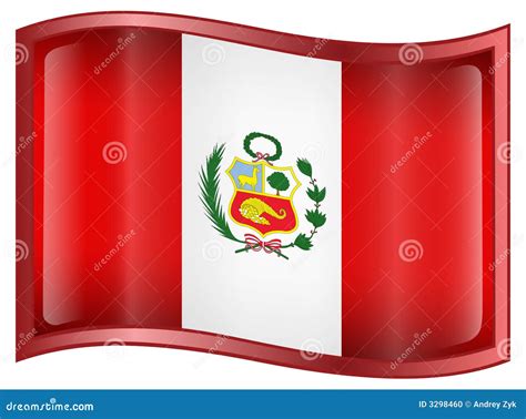 Peru Flag Waving In The Wind Symbol Of Peru Royalty Free Stock Photo