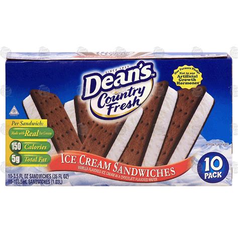 Dean S Country Fresh Ice Cream Sandwiches Vanilla Ice Cream Fl Oz