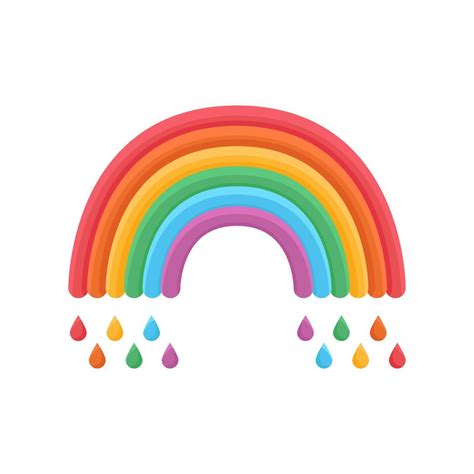 ícone do arco íris chuva símbolo relacionado lgbtq nas cores do arco íris orgulho gay mês