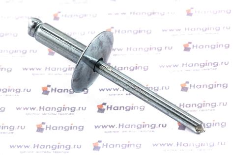 Заклепки вытяжные стандартные из стали (увеличенный бортик).