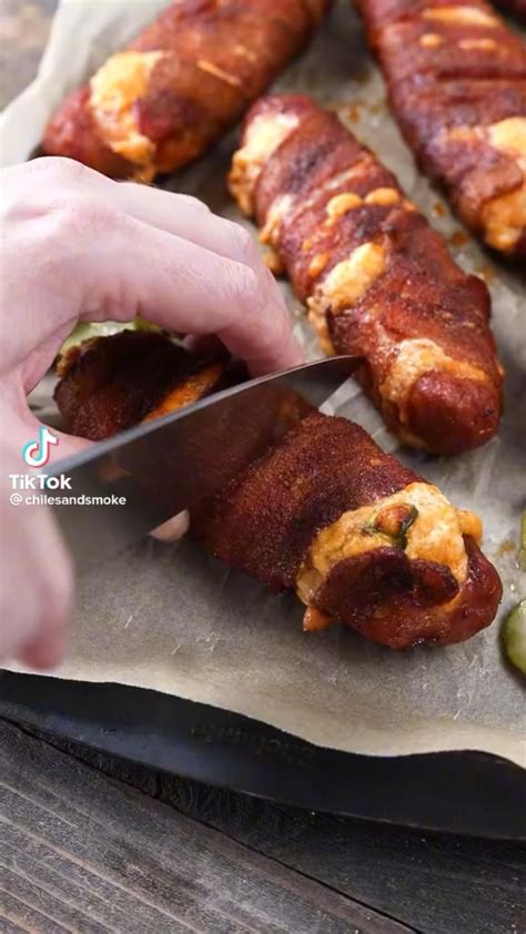 Bacon Wrapped Cheese Stuffed Hot Dogs Artofit