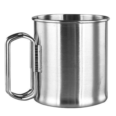 Кружка походная стальная складные ручки 300мл — купить по низким ценам ...