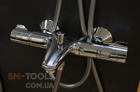 Смеситель для ванны с термостатом Grohe Grohtherm 800 с душевой лейкой ...