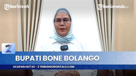 Ucapan HUT KE 2 TribunGorontalo Dari Bupati Bone Bolango Merlan S