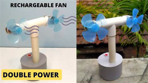 How To Make Rechargeable Fan Diy Cooling Fan Youtube