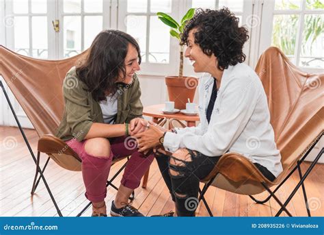 Affectionate Lesbian Couple Portrait Stock Photo Image Of Affection Affectionate