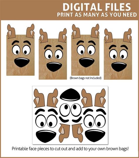 Scooby Doo Favor Bags Printables Digital Party Bag Fiesta De
