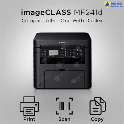 Máy In đa Năng Canon Mf241d In đảo Mặt Scan Copy Usb 2 0