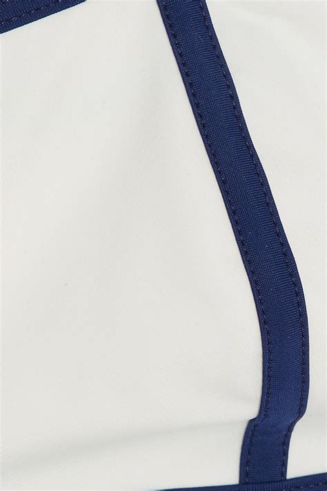 SOLID STRIPED The Natalie Two Tone Bikini Top THE OUTNET