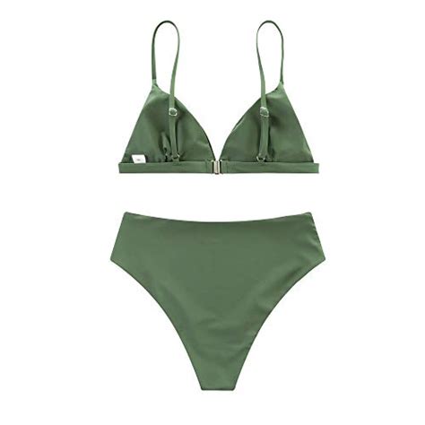 Ruuhee Women Stripe Printing Padded Push Up Piece Bikini Sets Swimsuits Beachwear Central