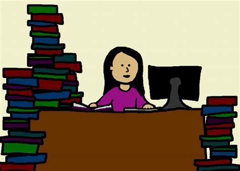 Woman Studying Cartoon Free Stock Photo Public Domain Pictures