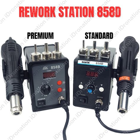 W D Led Digital Display Esd Heat Hot Air Gun Desoldering Soldering Station Dbl D Air