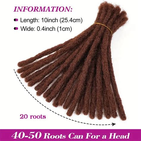 1pc Mens Synthetic Dreadlocks Crochet Braids Hair Unisex Hip Hop Style