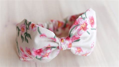 Cotton Bow Headbands For Babies Fabric Headband Tutorial Youtube