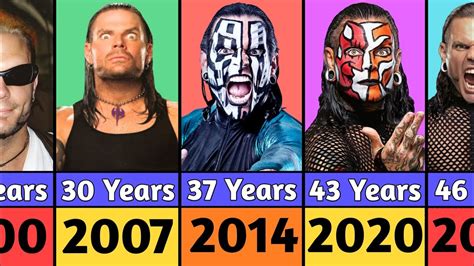WWE Jeff Hardy Transformation From ( 2000 - 2023 ) | - YouTube