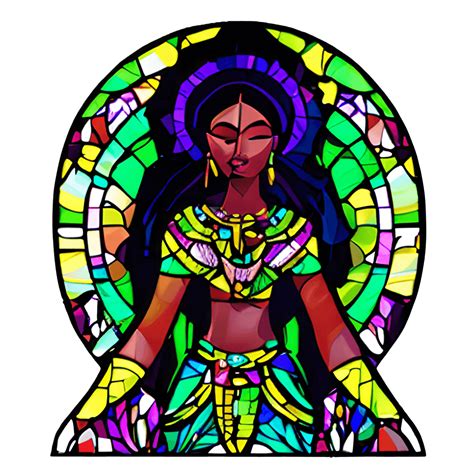 African Goddess Art Texture Stained Glass · Creative Fabrica