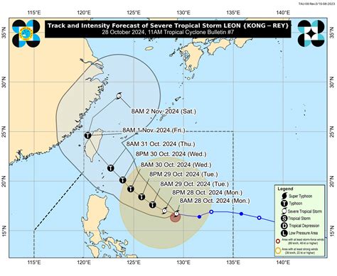 Leon Now A Severe Tropical Storm May Reach Typhoon Category