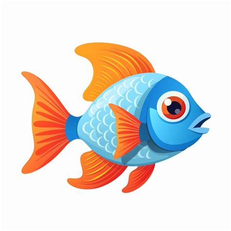 Premium Photo Pink Pet Fish Set Leaf Line Drawings Of Fish Orange