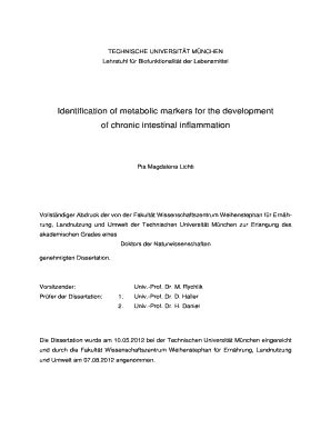 Fillable Online Dokumentvorlage Fr Dissertationen U Mediatum Fax