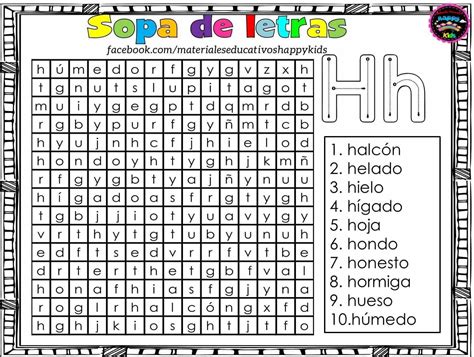 Sopa De Letras Para Trbajar Las Palabras Imagenes Educativas