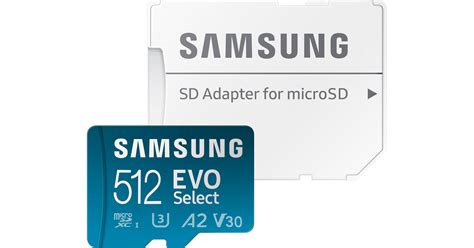 Samsung 512GB EVO Select microSDXC Card with SD MB-ME512SA/AM