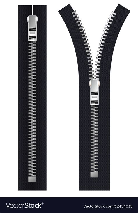 Realistic Zipper Drawing