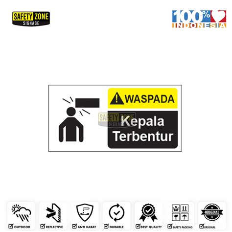 Jual Sign Awas Kepala Terbentur Shopee Indonesia