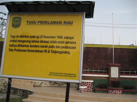 Taman Tugu Proklamasi Riau Tanjung Pinang
