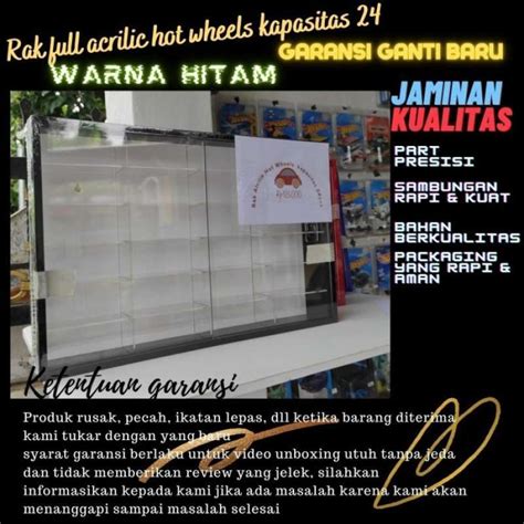 Promo Rak Rack Hotwheels Hot Wheels Display Case Full Acrilic Hitam Muat Diskon Di Seller