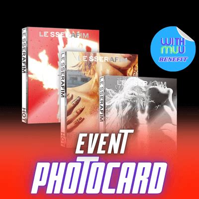 LE SSERAFIM 5TH MINI ALBUM HOT KPOP USA WITHMUU OFFICIAL PHOTOCARD RANDOM 1 OUT OF 5 Kpop USA