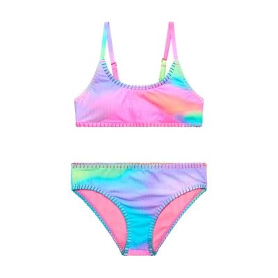 Girls Beach Lingo Solar Flair Swim Bikini Set