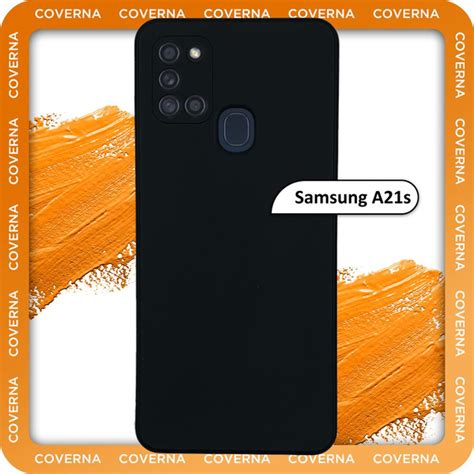 Чехол на Samsung A21s / для Самсунг А21s, накладка с однотонной матовой ...