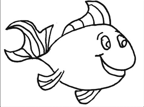 Simple Fish Coloring Pages Coloring Home