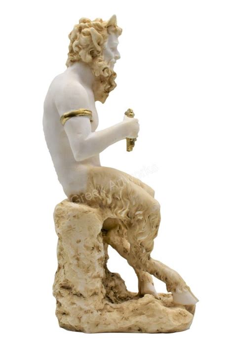 PAN Satyr Greek Nude God Of Nature Faunus Figurine Statue Sculpture 9 25 Inches Greek Artworks
