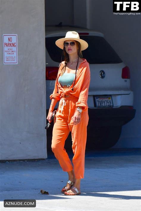 Alessandra Ambrosio Sexy Seen Showcasing Her Hot Tits And Stylish Figure In Malibu Aznude