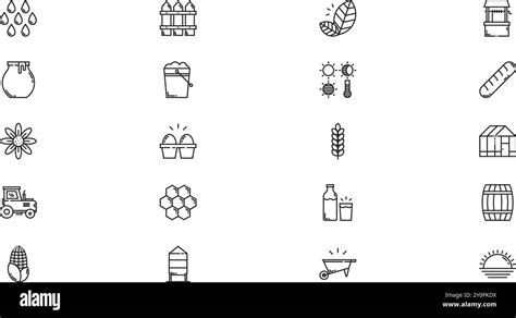 Agriculture Icons High Quality Vector Icons Collection With Editable