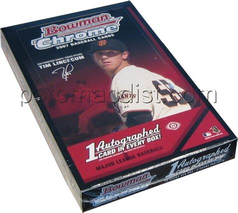 Bowman Chrome Hobby Baseball Box Potomac Distribution