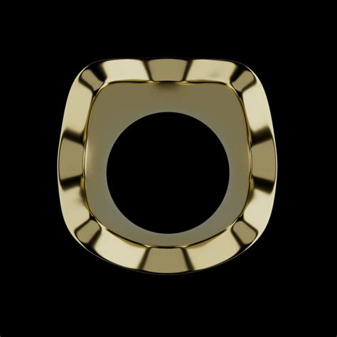 Golden Crown With Rubies 3d Model