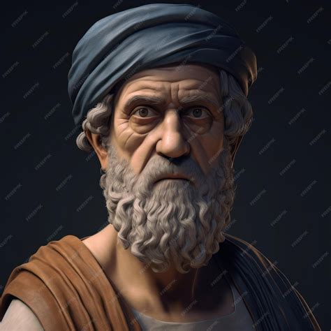 premium photo  artistic interpretation   portrait  pythagoras