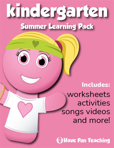 Kindergarten Summer Learning Pack - Have Fun Teaching Summer Learning