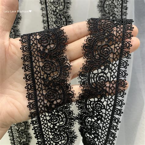 Yards Hollow Out Embroidery Lace Trim Cm Polyester Water Soluble