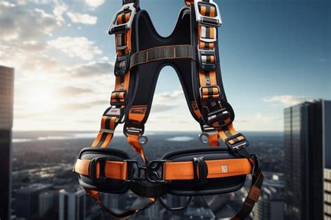 Premium AI Image | Fall protection harnesses with adjustable straps f ...